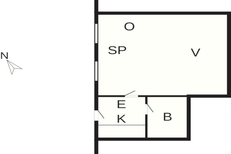 Maison de vacances pour 4 a Højer-Plan