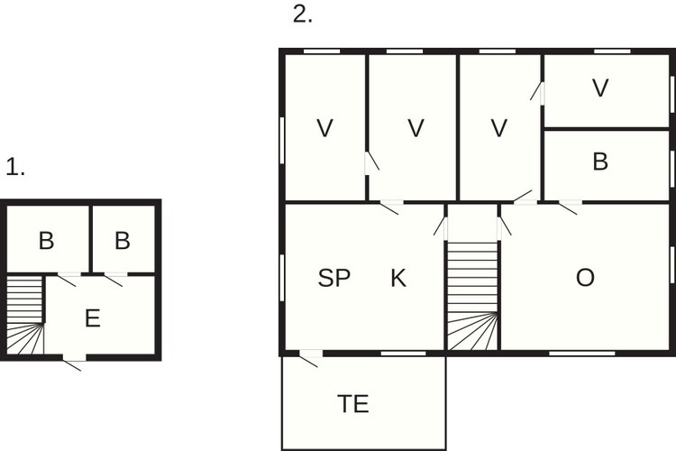 8 Personen vakantie huis in Mølnarodden-Plattegrond