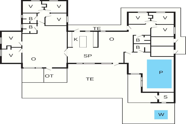 5 star holiday home in Idestrup - Floor plan
