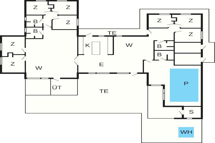 5 star holiday home in Idestrup - Floor plan
