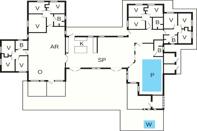 5 star holiday home in Idestrup-Floor plan