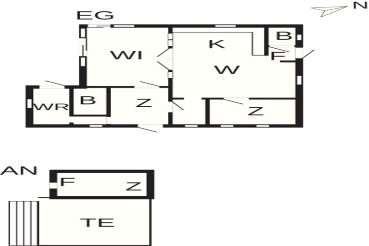 4 etoiles maison de vacances a TVÄRRED - Plan