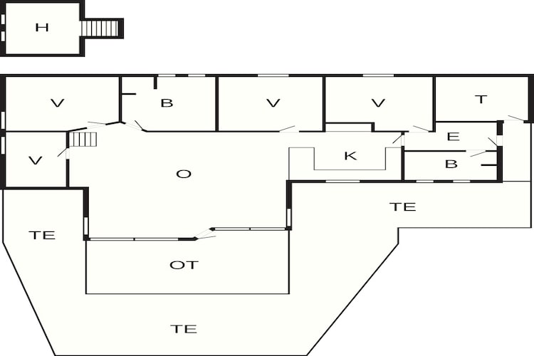 5 sterren vakantie huis in Hals-Plattegrond