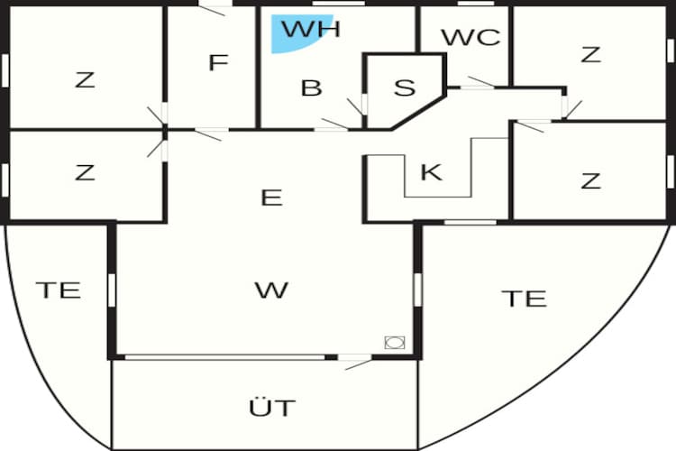 4 Sterne Ferienhaus in Oksbøl-Grundriss