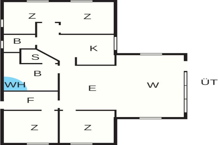 4 star holiday home in Oksbøl - Floor plan