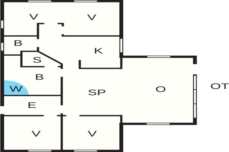 4 etoiles maison de vacances a Oksbøl - Plan