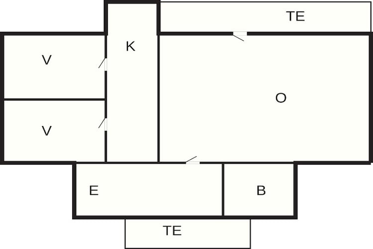 4 Personen Ferienhaus in Brokind-Grundriss