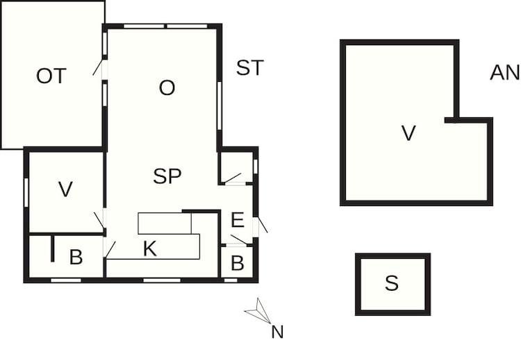 Charmant chalet au bord du lac avec sauna-Plan