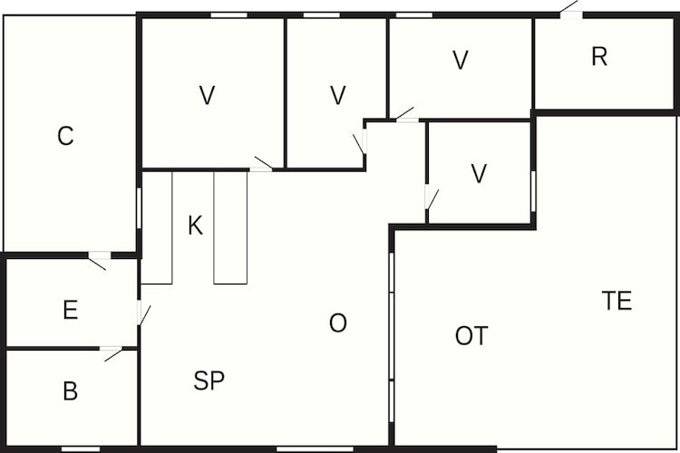 4 sterren vakantie huis in Dannemare-Plattegrond