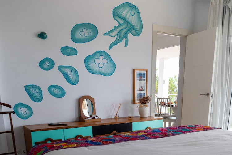 CT 385 AL - Faro's Soulrise Villa - Mojacar - Pool & Artistic Flair close to the Beach-Slaapkamer