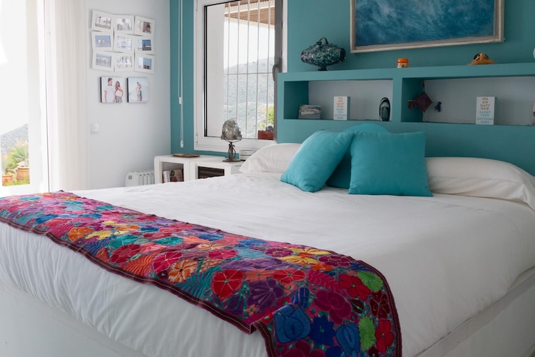 CT 385 AL - Faro's Soulrise Villa - Mojacar - Pool & Artistic Flair close to the Beach-Slaapkamer