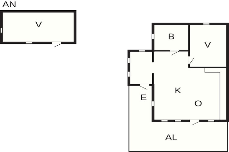 Cottage bij Fjallbacka voor 4 gasten-Plattegrond