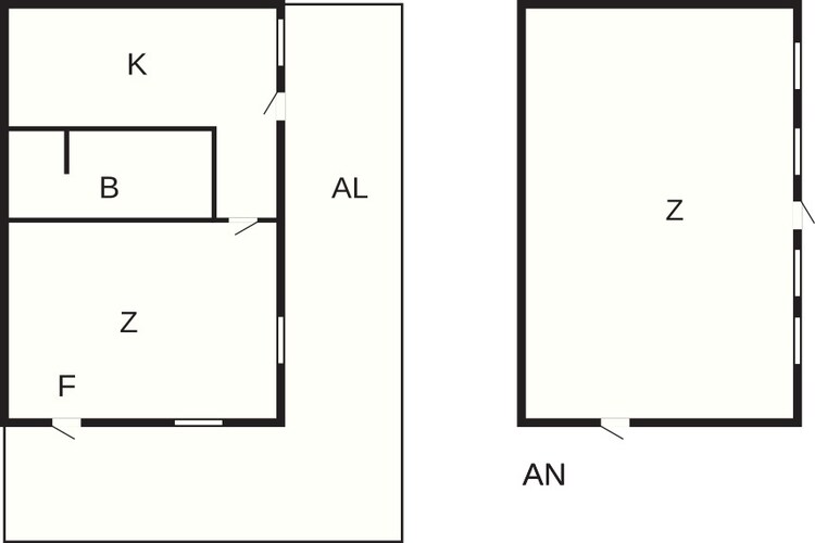 Maison de vacances pour 6 a SVANESUND - Plan