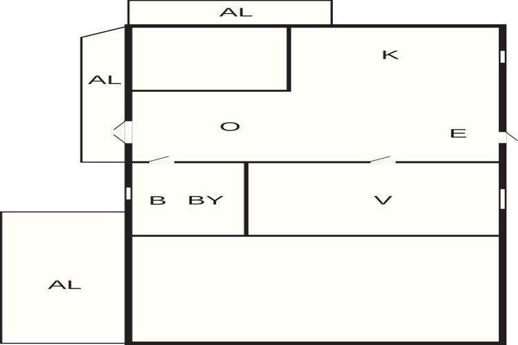 4 Personen Ferienhaus in LUR-Grundriss