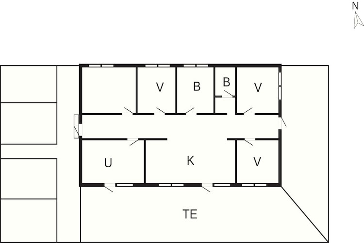 Luxe en wellness aan het strand van Saltum - Plattegrond