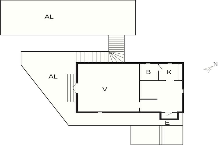3 Personen vakantie huis in Hunnebostrand-Plattegrond