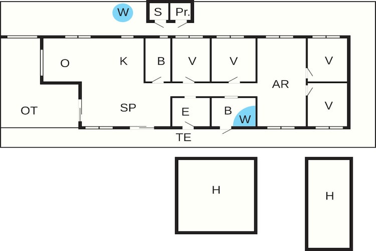 5 sterren vakantie huis in Lemvig - Plattegrond