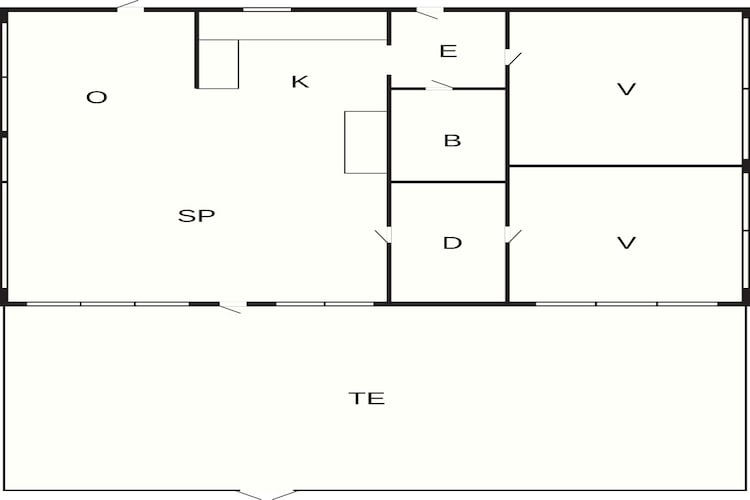 4 sterren vakantie huis in Ebeltoft - Plattegrond