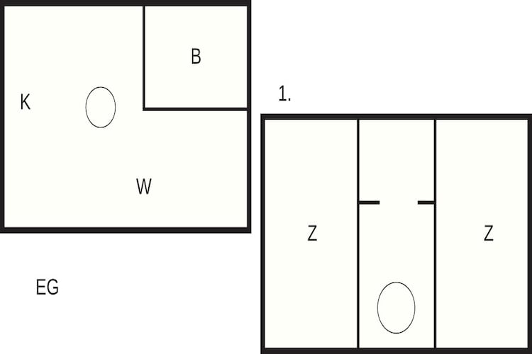 Maison de vacances pour 6 a Samsø - Plan