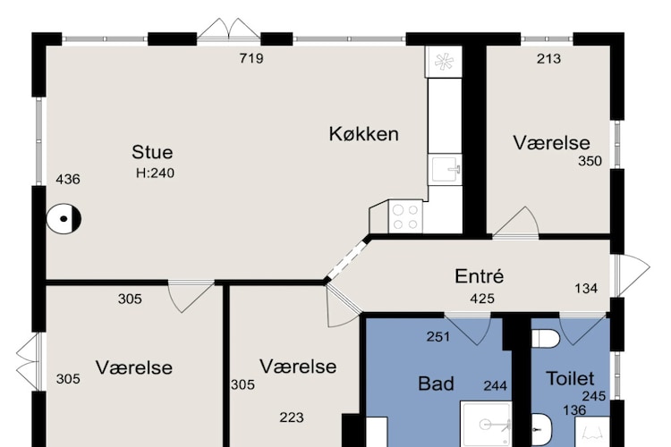 8 person holiday home in Stege - Floor plan