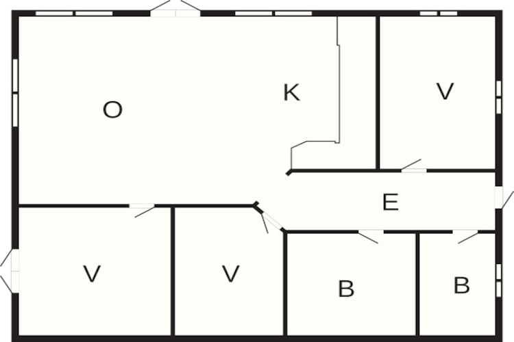 8 person holiday home in Stege - Floor plan