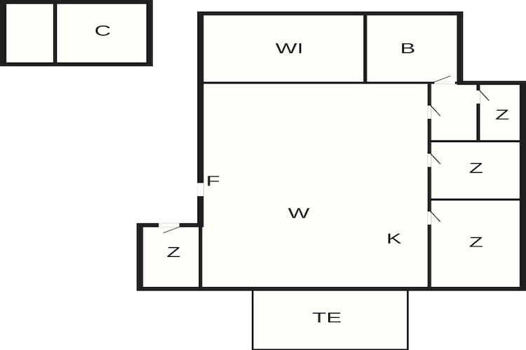 4 sterren vakantie huis in Løkken - Plattegrond