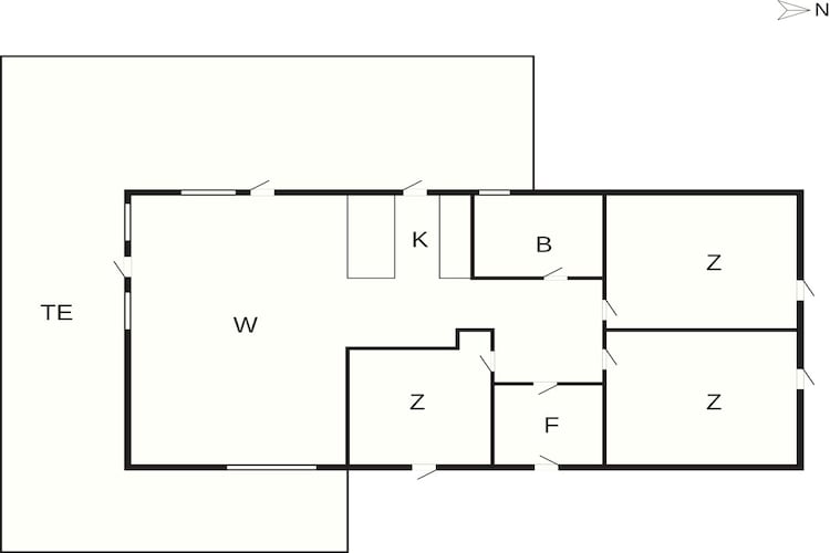 5 star holiday home in Fjerritslev - Floor plan