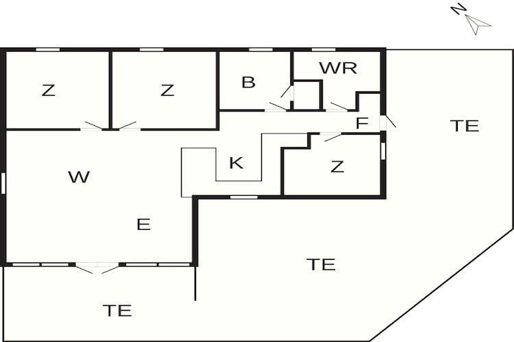 4 sterren vakantie huis in Græsted - Plattegrond