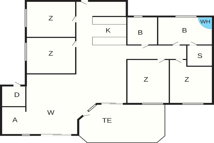 Gezellig en licht verblijf aan zee - Plattegrond