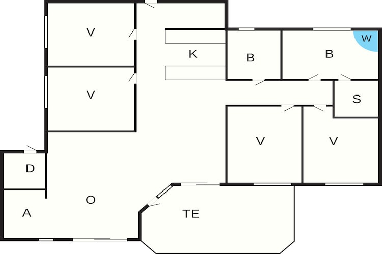 Gezellig en licht verblijf aan zee - Plattegrond