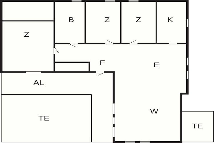 4 person holiday home in LAHOLM - Floor plan