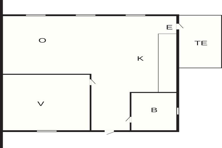 4 Personen Ferienhaus in Hemse - Grundriss