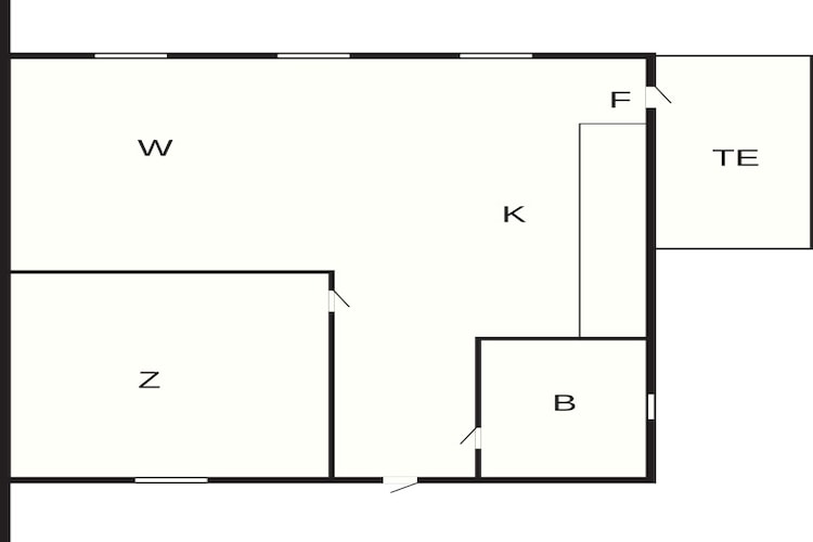 4 Personen Ferienhaus in Hemse - Grundriss