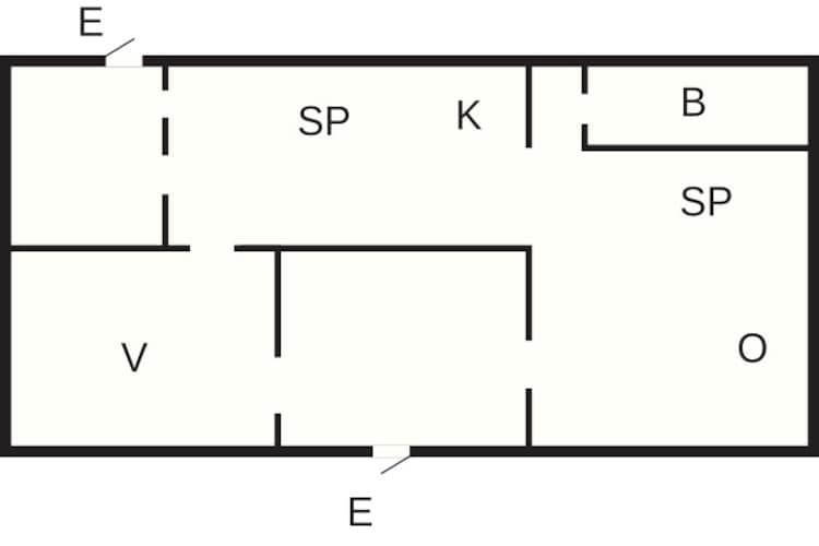 2 person holiday home in Mörlunda - Floor plan