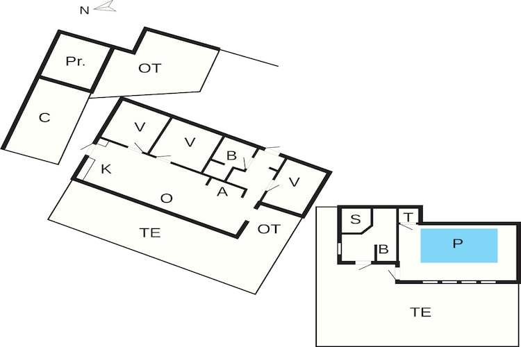 5 Sterne Ferienhaus in Hejls - Grundriss
