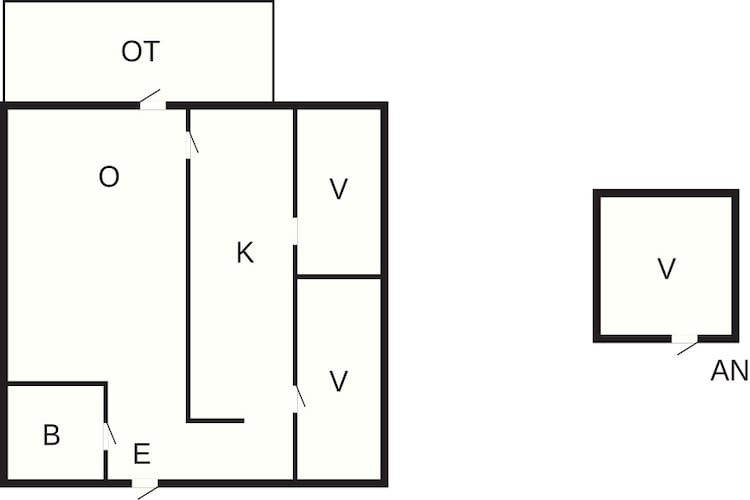 Maison de vacances pour 4 a HOLSLJUNGA - Plan