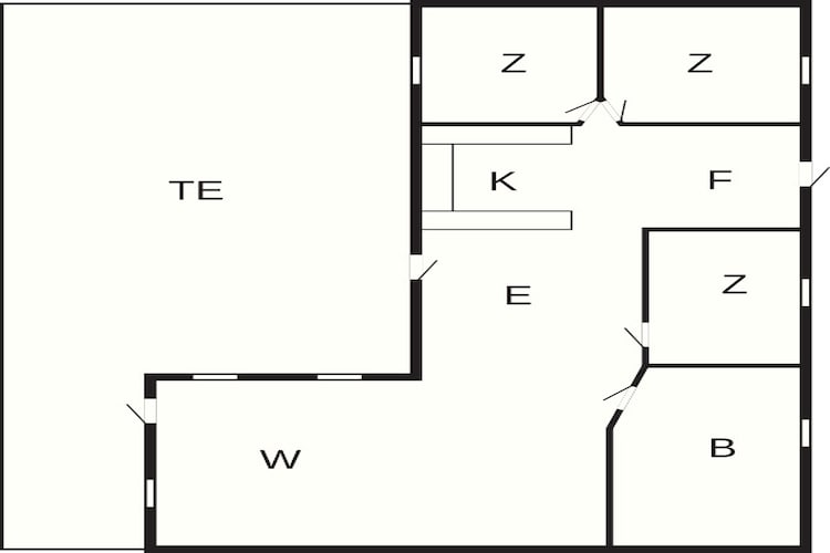 4 sterren vakantie huis in Væggerløse - Plattegrond