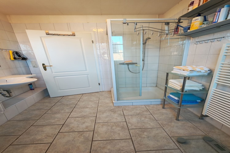 Ferienwohnung Gartenblick - Badkamer