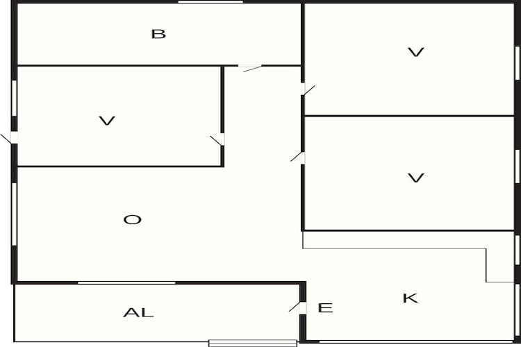 5 Personen vakantie huis in Ronneby - Plattegrond