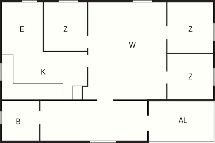 4 Personen vakantie huis in BORGHOLM - Plattegrond