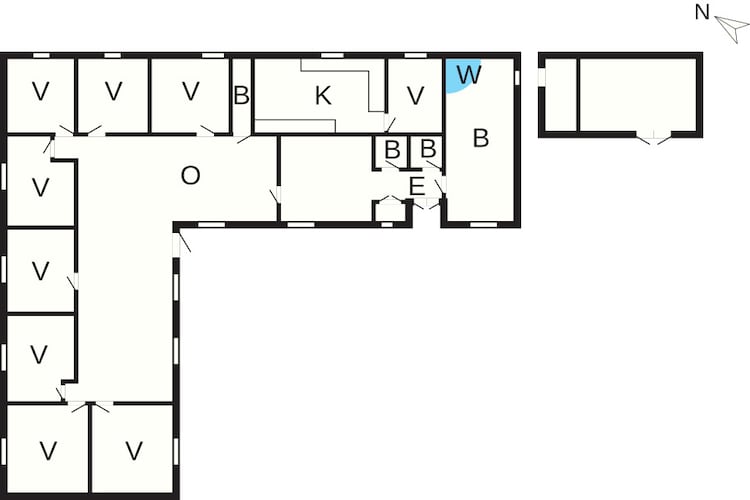 20 Personen Ferienhaus in Nørre Nebel - Grundriss