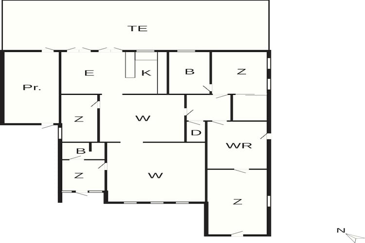 4 etoiles maison de vacances a Væggerløse - Plan