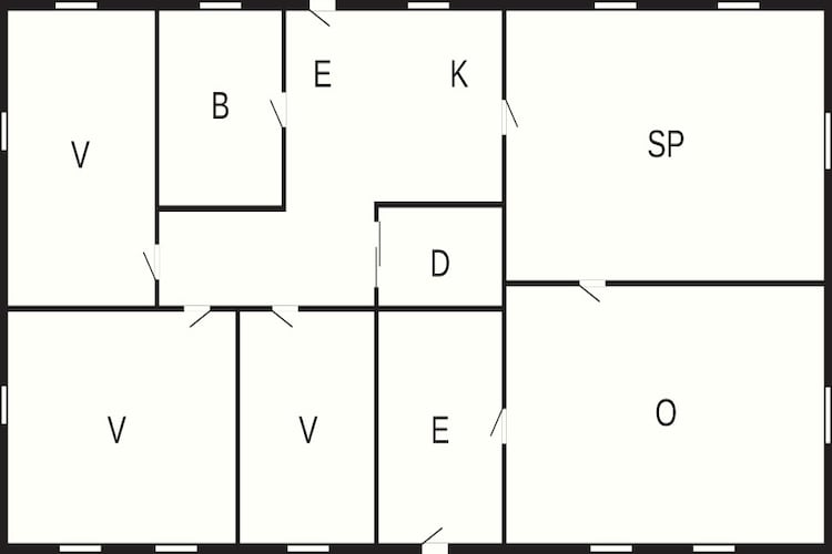 6 Personen vakantie huis in Odder - Plattegrond