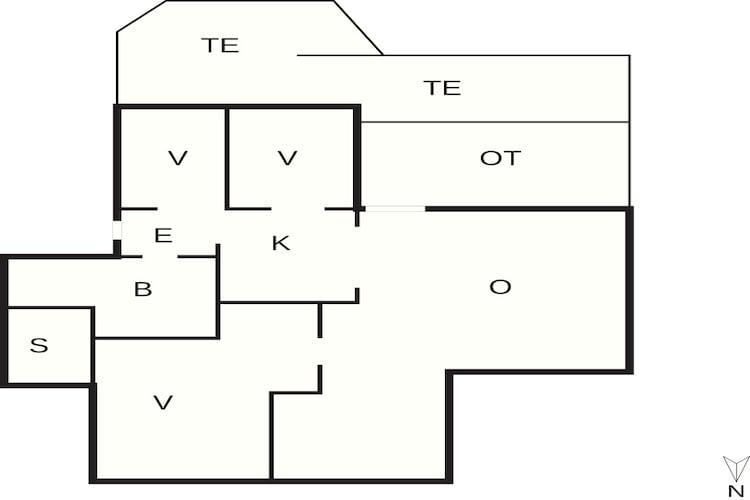 6 person holiday home in Sæby - Floor plan