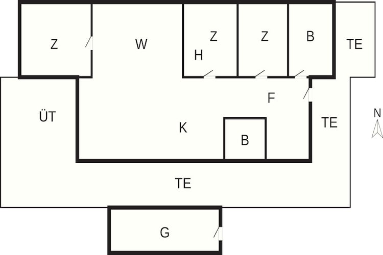 4 etoiles maison de vacances a Hals - Plan