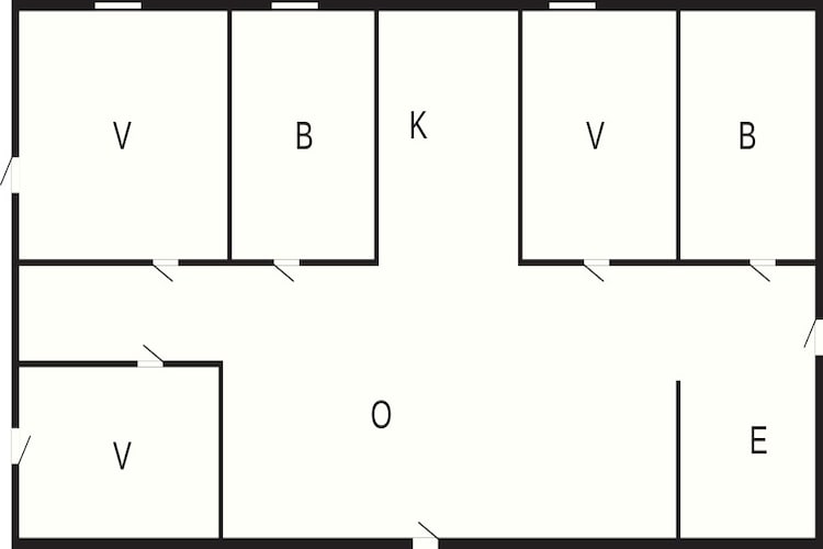 8 Personen vakantie huis in Bogø By - Plattegrond