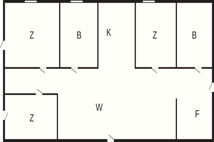 8 Personen vakantie huis in Bogø By - Plattegrond