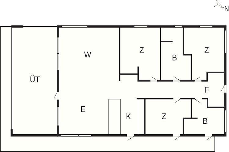 4 etoiles maison de vacances a Løkken - Plan