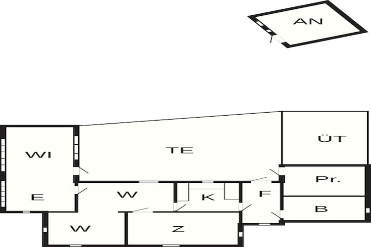 Maison de vacances pour 6 a Væggerløse - Plan