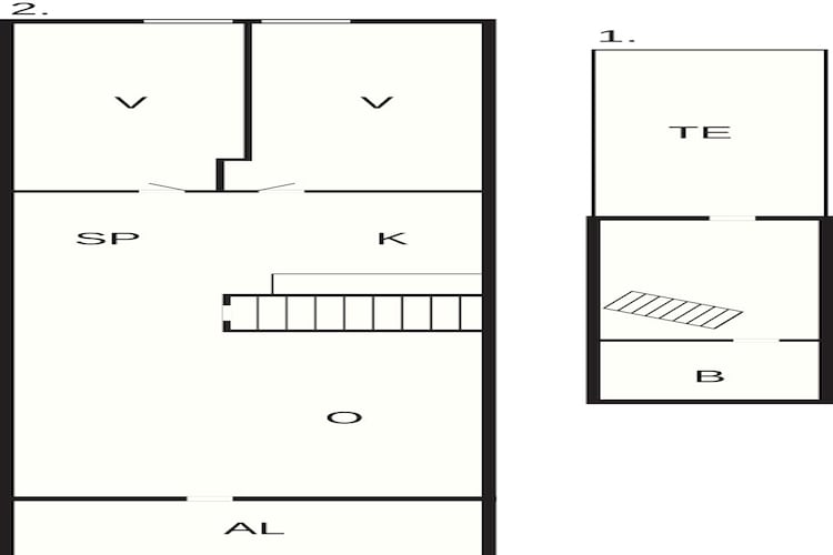Maison de vacances pour 5 a TVINDLOG - Plan